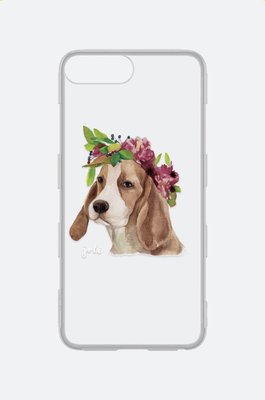 犀牛盾 Mod 防摔手機殼【客製背板】iPhone 6 Plus / 6S Plus - 可愛動物系列 花圈長耳犬