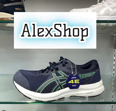 艾力克斯 ASICS GEL-CONTEND 8 (4E寬楦) 男 1011B679-401 藍綠 慢跑鞋警9