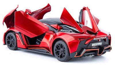 萊肯 金屬模型車 Lykan HyperSport 1/32 玩命關頭超跑 中東跑車