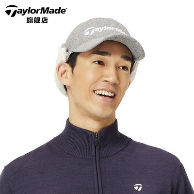 TaylorMade泰勒梅高爾夫球帽男士秋冬毛絨保暖護耳golf新款帽子