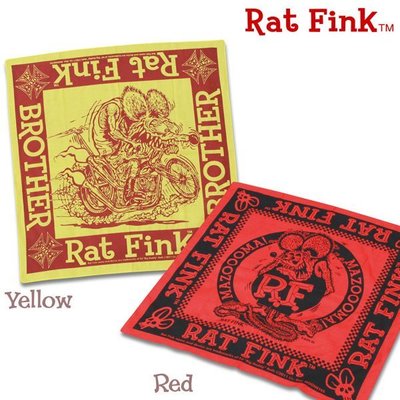 (I LOVE樂多) Rat Fink Bandanna RF 芬克鼠頭巾 ラットフィンク バンダナ 裝飾布