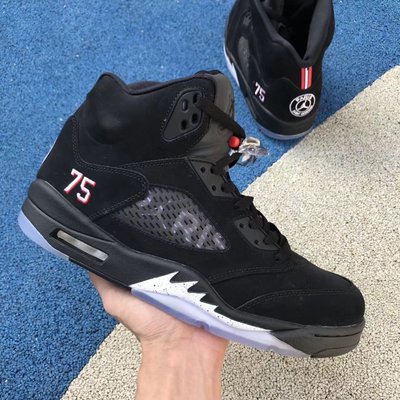 Nike Air Jordan 5 PSG AJ5 黑色 百搭 中筒 運動籃球鞋 AV9175-001 男鞋
