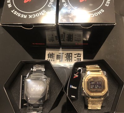 銀色 全新 G-SHOCK GMW-B5000D-1 藍牙 不鏽鋼 錶帶 銀色 台灣公司貨