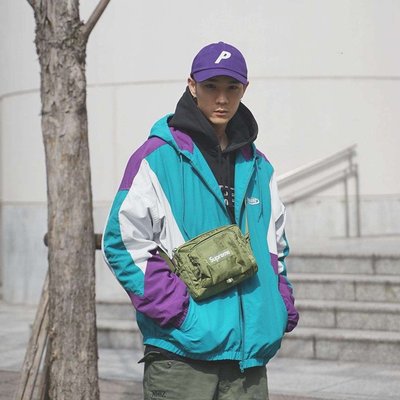 奇奇Supreme 19SS 46th Waist Shoulder Bag滿印腰包斜挎包男單肩小包