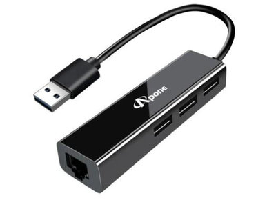 Apone USB3.0轉RJ45+3孔USB HUB (APN-U3H3)