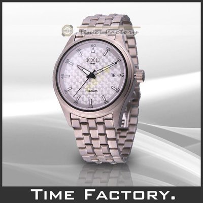 【時間工廠】全新原廠正品 HOGA 【鈦合金】自動上鍊白面紳士錶 HG-5393-1《特價款》