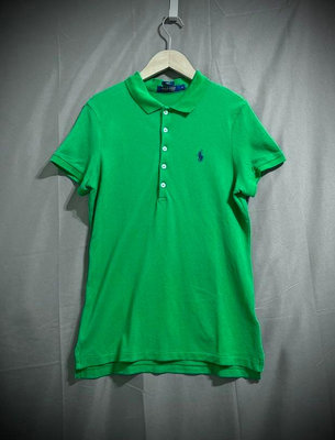 Polo golf Ralph Lauren slim fit 高爾夫球衫 森綠修身剪裁polo衫 女 L