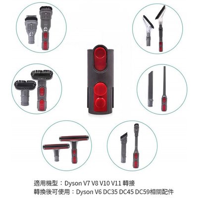 促銷Dyson 戴森 吸塵器手持工具8件組 吸頭/刷頭/毛刷-副廠 V11/V10/V8/V7/V6/DC62/DC59