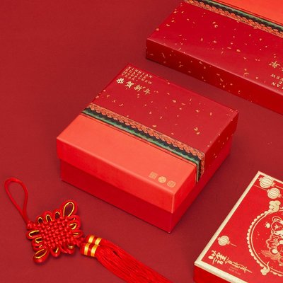 奇奇店-2020新年禮盒大號禮品盒包裝禮盒婚慶過年送禮禮物盒批發（尺寸不同價格不同喔）