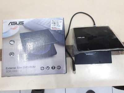 華碩ASUS上掀式外接DVD-ROM(黑色)SDR-08B1-U型