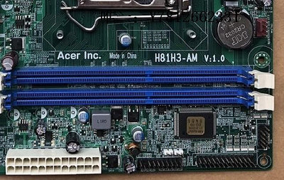 電腦零件原裝宏碁H81H3-AM 商祺N4630文祥D430 H81主板 帶COM口 PCI槽筆電配件