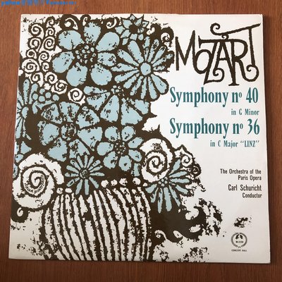 莫扎特 第40交響曲 CARL SCHURICHT舒里希特指揮 R版 黑膠唱片LP一Yahoo壹號唱片