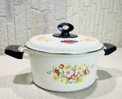 【JP.com】日本昭和時代 象印 ZOJIRUSHI 22cm 琺瑯鍋 兩手鍋 日本製彩色鍋