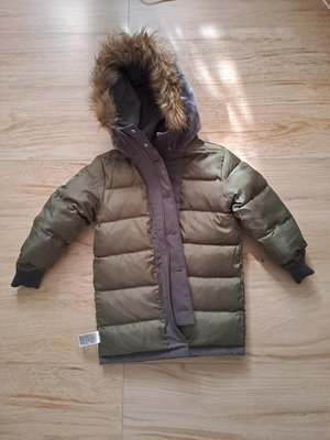 專櫃購入 Gap大童 兒童防風羽絨外套 派克大衣