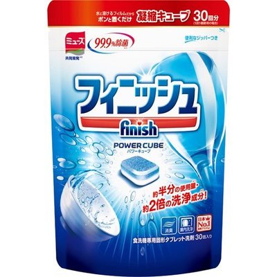 [霜兔小舖]日本 地球製藥  finish 洗碗機專用洗碗錠30粒 -原味款