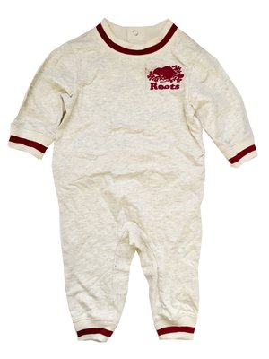 全新 加拿大 Roots 海狸 寶寶服 嬰兒服 薄款 純棉 長袖 包屁衣 連身服 連身衣 兔裝 連身兔衣