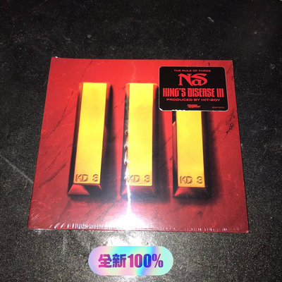 二手 全新未拆 Nas King's DIsease III  正 唱片 CD LP【善智】4