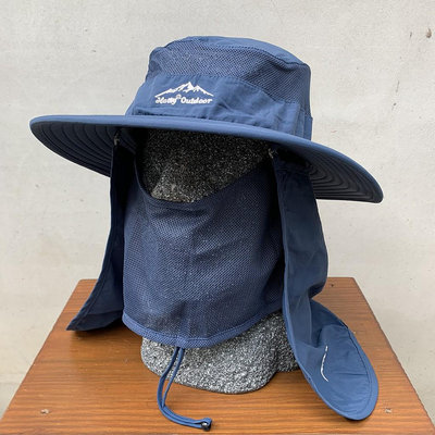 Hatty outdoor 漁夫帽 UPF50+ 排汗透氣 可拆遮陽網布 戶外-登山-釣魚 遮陽帽 防曬帽【雅妤精選】