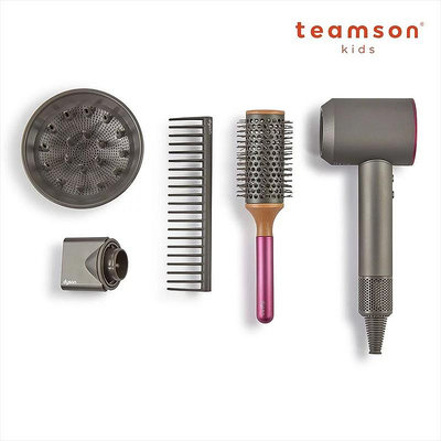 娃娃國【美國 TEAMSON】Dyson聯名款 髮型設計師電動吹風機玩具造型組