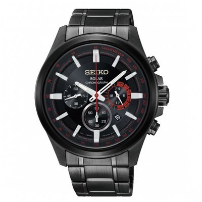 SEIKO Criteria三眼時刻太陽能時尚腕錶/V175-0ER0X/SSC685P1