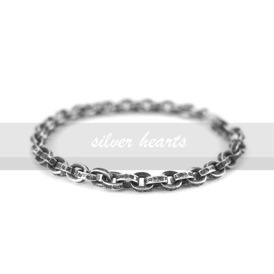 【SILVER HEARTS】Goro's Chrome Hearts克羅心Paper chain 鎖鍊18cm純銀手鍊