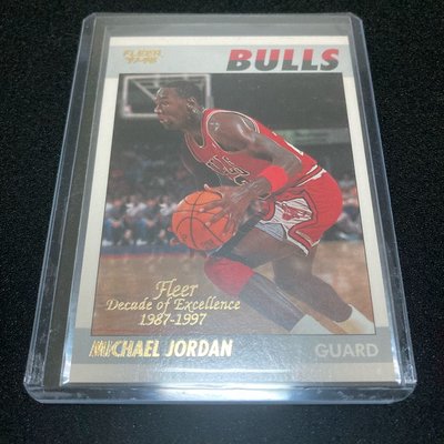 Michael Jordan 1997-98 Fleer Decade Of Excellence 1987-1997 麥可喬登 復刻特卡