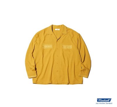 GOODFORIT/日本Radiall Cutlass Open Collared Shirt L/S人造絲雕花襯/兩色