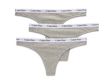 【現貨】真品 CK Calvin Klein logo 運動風 灰色丁字褲 S號 3件組合