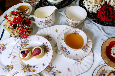 【Sunshine Antiques】Minton - Marlow 英國骨瓷下午茶杯組糖碗牛奶壺蛋糕盤小碟子 F.37