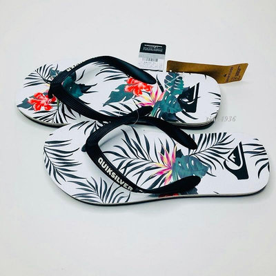《現貨》QUIKSILVER 澳洲 男生 海灘拖鞋 US8（MOLOKAI EVERYDAY PARADISE 人字夾腳拖鞋-白色）