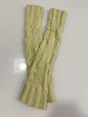一線國際名品-毛衣專家-STRIKING-草綠CASHMERE袖套--原價7900.
