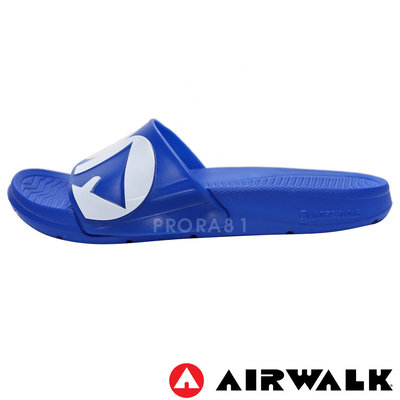 鞋大王AIR WALK A511220282 藍×白 輕量運動拖鞋 防水 止滑 浴室 002AW