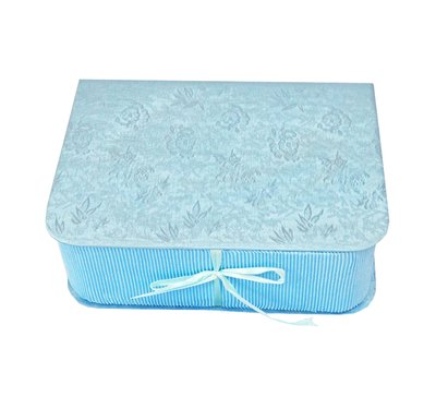特價收納! 水藍色 花紋 收納盒 整理盒 收藏盒 架子 萬用架 萬用盒 禮物盒 Q-012