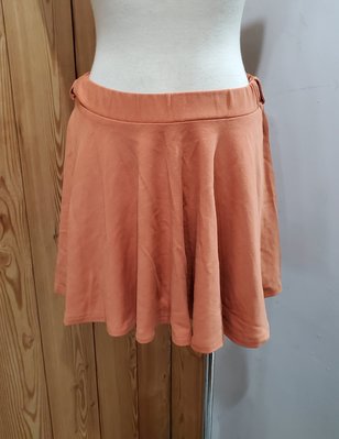 【二手】橘色傘狀垂墜似網球造型短裙