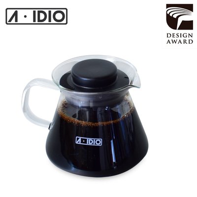 【現貨附發票】A-IDIO 360ml 耐熱玻璃壺 下接壺 美式壺 咖啡壺 手沖壺 台灣製造