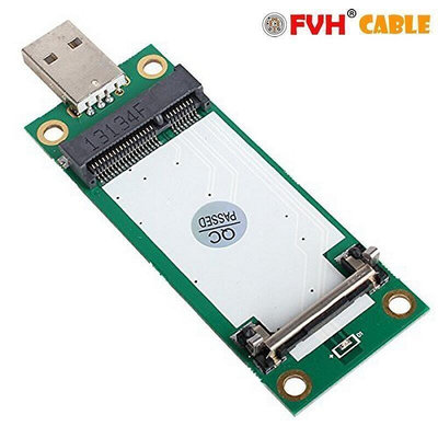 廠家出貨免運全網最低價Mini PCI-E NGFF M2 Key-B網卡轉USB轉接卡帶SIM AN LTE 4G模塊
