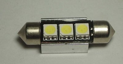 光光~can-bus 解碼 雙尖 36mm 3 SMD LED W203 W204 W211 W212 E60 E90