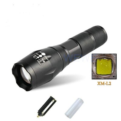 沙鹿批發 CREE XM-L2 爆亮 魚眼  LED 變焦手電筒/維修/停電/登山露營 18650鋰電池 非T6Q5
