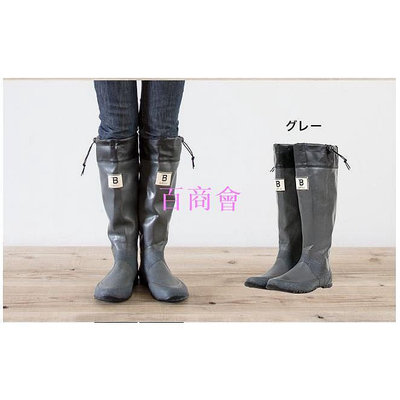 【百商會】 日本 WBSJ 日本野鳥協會雨鞋/長靴-灰色 ,另有限定色深藍色