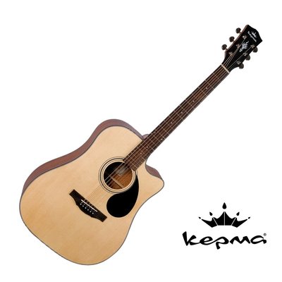 Kepma EDC-NM 西堤卡雲杉 / 桃花心木 合板 41吋 民謠吉他 - 【他，在旅行】