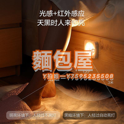 感應燈歐普led人體感應光感小夜燈可樂電池喂奶智能創意過道床頭睡眠燈