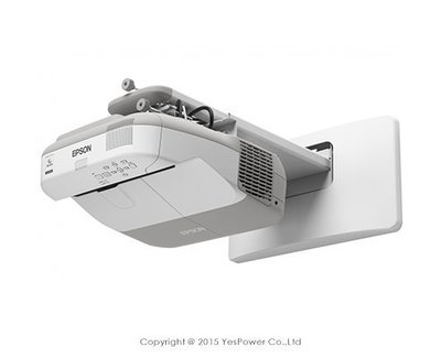 EB-585Wi EPSON 3300流明反射式超短距投影機/47公分投影80吋/內建16W喇叭/USB/含2支互動隨寫