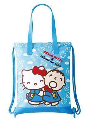 出清 HELLO KITTY X大寶 手提 肩背兩用束口袋