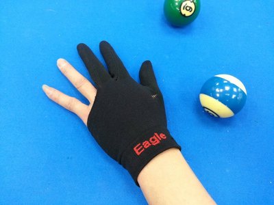 全揚撞球EAGLE專業高級撞球三指手套 舒適彈性佳出桿滑順 2隻手套下標區