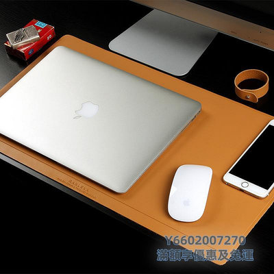 滑鼠墊超大鼠標墊筆記本臺式電腦皮質鍵盤桌墊家用辦公寫字書桌大尺寸牛皮墊易清潔