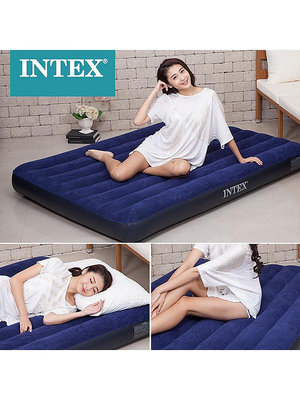 INTEX充氣床墊家用氣墊床單人雙人露營充氣床午休折疊床戶外氣床