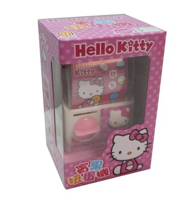 哈哈玩具屋~三麗鷗 正版授權 Hello kitty 凱蒂貓 賓果機 扭蛋機 玩具