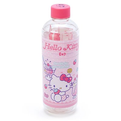玫瑰默契＊日本進口Hello Kitty瓶裝寶特瓶造型筆盒筆筒