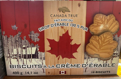 Canada true 加拿大楓葉造型夾心餅乾400g 到期日2024/7/27