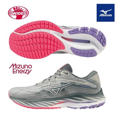 美津濃 MIZUNO WAVE RIDER 27 一般型超寬楦女款慢跑鞋 J1GD230621 零碼出清